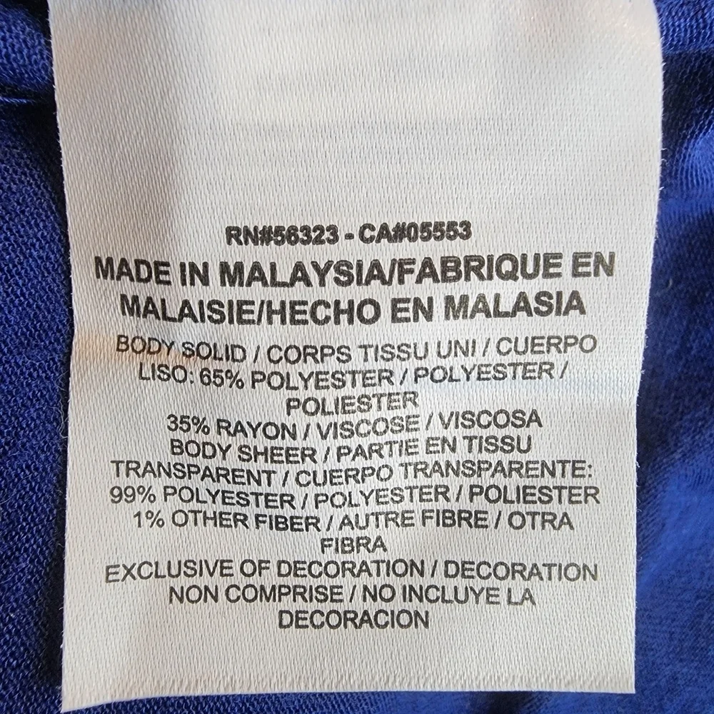Nike Dri-Fit Blue Loose Fit Graphic Tee – Size M